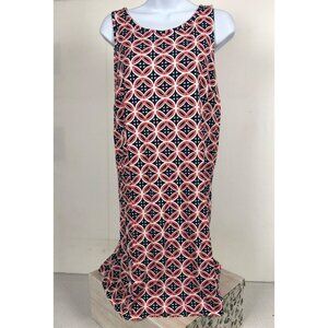 Crown and Ivory Women Top Size S Dress or Long Top Red Blue White Sleeveless New